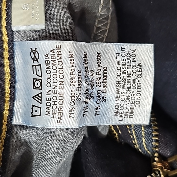 NWT Michael Kors Basics Dark Rinse Wash Izzy Skinny Jeans Sz 8 - Picture 15 of 15